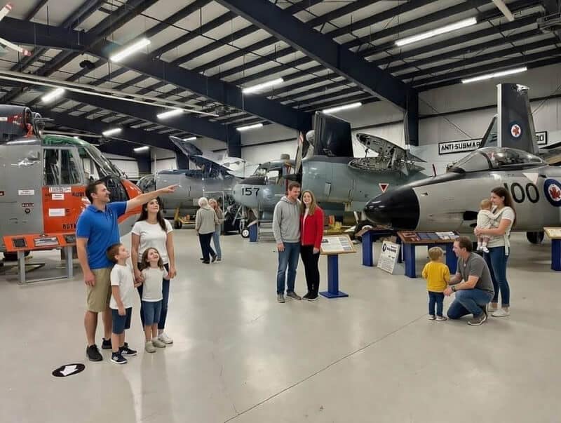 Visitors explore Nova Scotia's Shearwater Aviation Museum. [Tourism Nova Scotia]